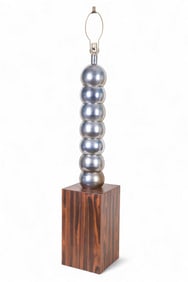 MC Chrome Stacked Orb Lamp, Attr. Kovacs