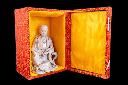 Blanc De Chine Dehua Buddha Statuette