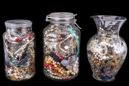 3 Jars of Crafting Jewelry