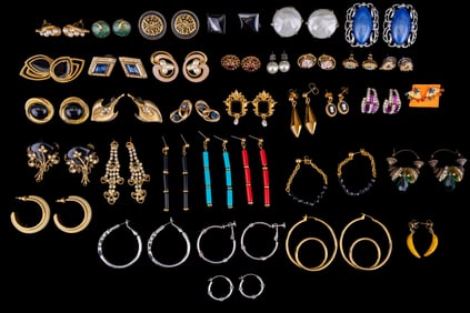 Vintage Designer Costume Earrings