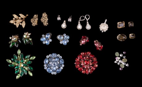 Vintage Rhinestone Jewelry Sets and 925 Jewelry