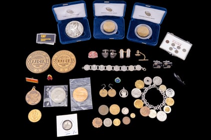 Coins, Coin Jewelry, and Cufflinks