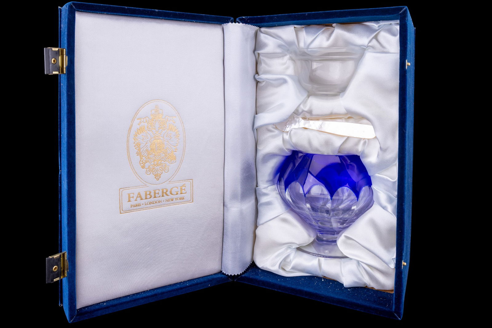 Faberge Crystal and Cobalt Caviar Server (1 of 17)