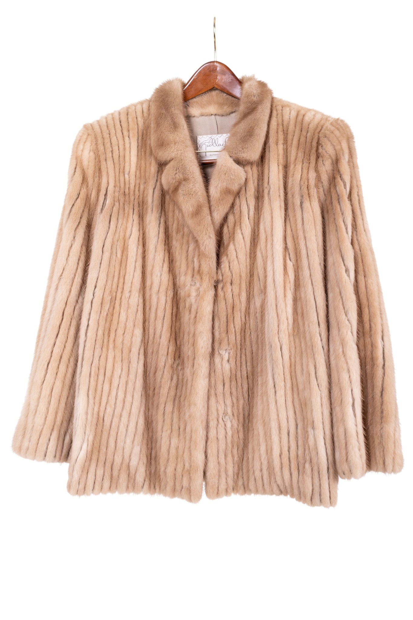 Corded Mink Fur Coat (1 of 6)