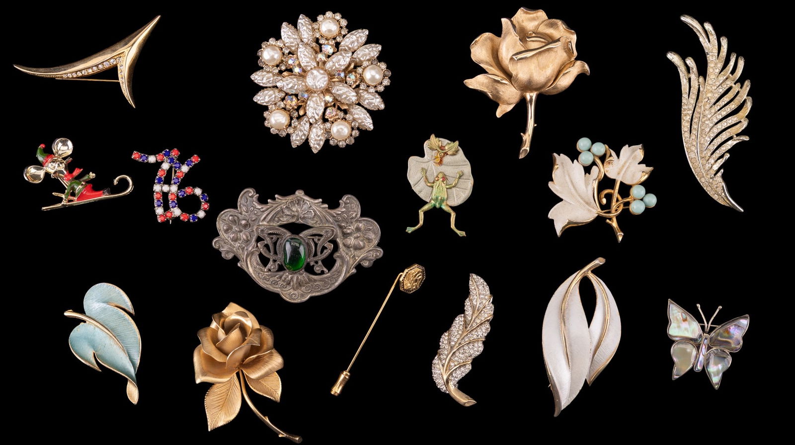 Vintage Costume Brooches & Pins (1 of 8)