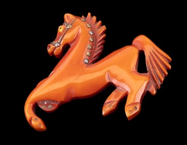Bakelite Horse Pin