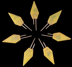 Green Bakelite Corn Cob Holders