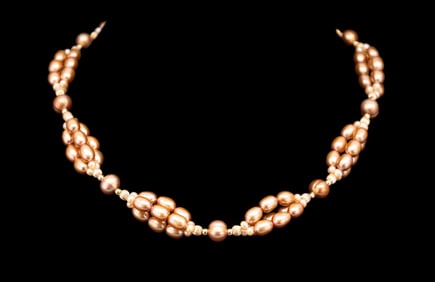 14K Gold Clasp and Pearl Necklace
