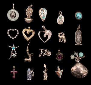 Sterling Silver Pendants and Charms
