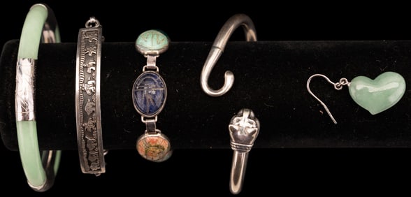 Jade and Sterling Silver Jewelry