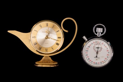 Vintage Alarm Clock and Stopwatch