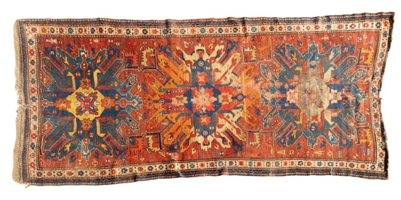 Eagle Kazak Rug ~ 3.75' x 9'