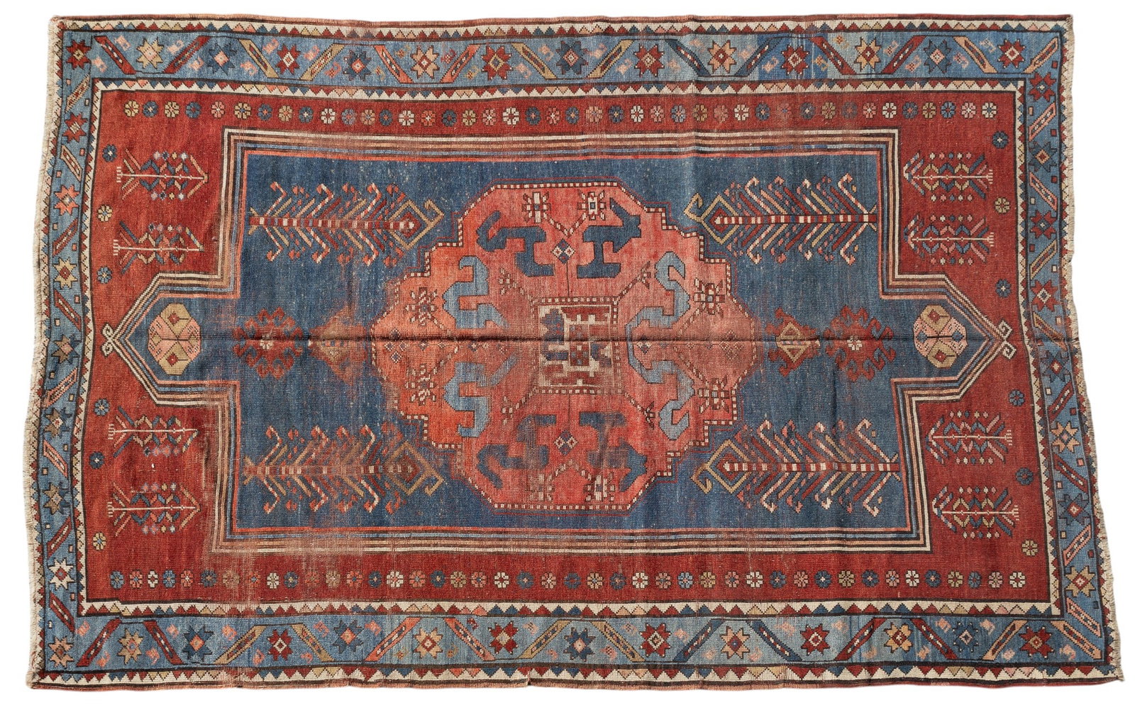 Kazak Rug: Kazak rug. Measures approx. 7'11" L x 5'6" W.