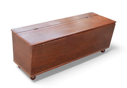 Antique Cherry Wood Chest / Toolbox