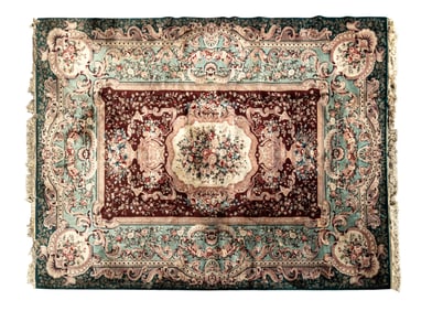 Large Floral Rug ~ 8.75' x 11.75'