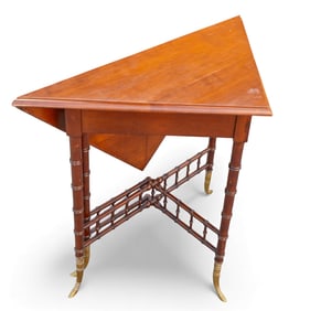 Antique Victorian Cherry Handkerchief Table****