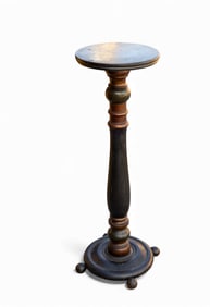 Antique Turned Wood Plant Stand