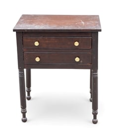 Antique PA 2-Drawer Work Table