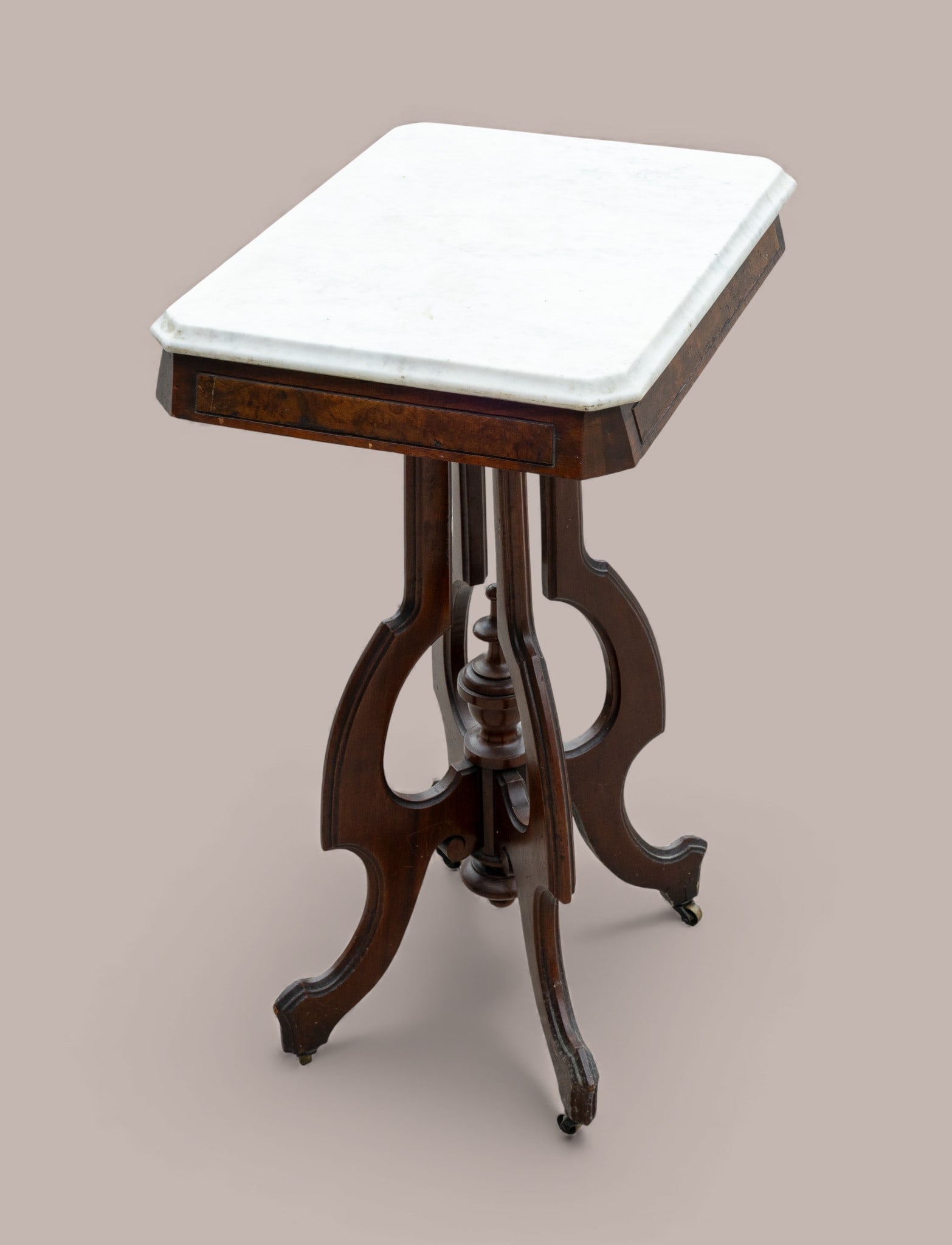 Victorian Marble Top Accent Table (1 of 9)