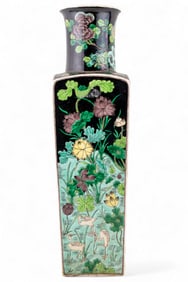 Famille Noir Chinese Porcelain Vase