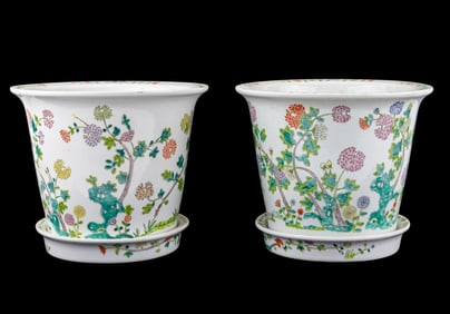 Chinese Famille Rose Porcelain Planters