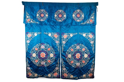 18/19th C Chinese Silk Tapestry