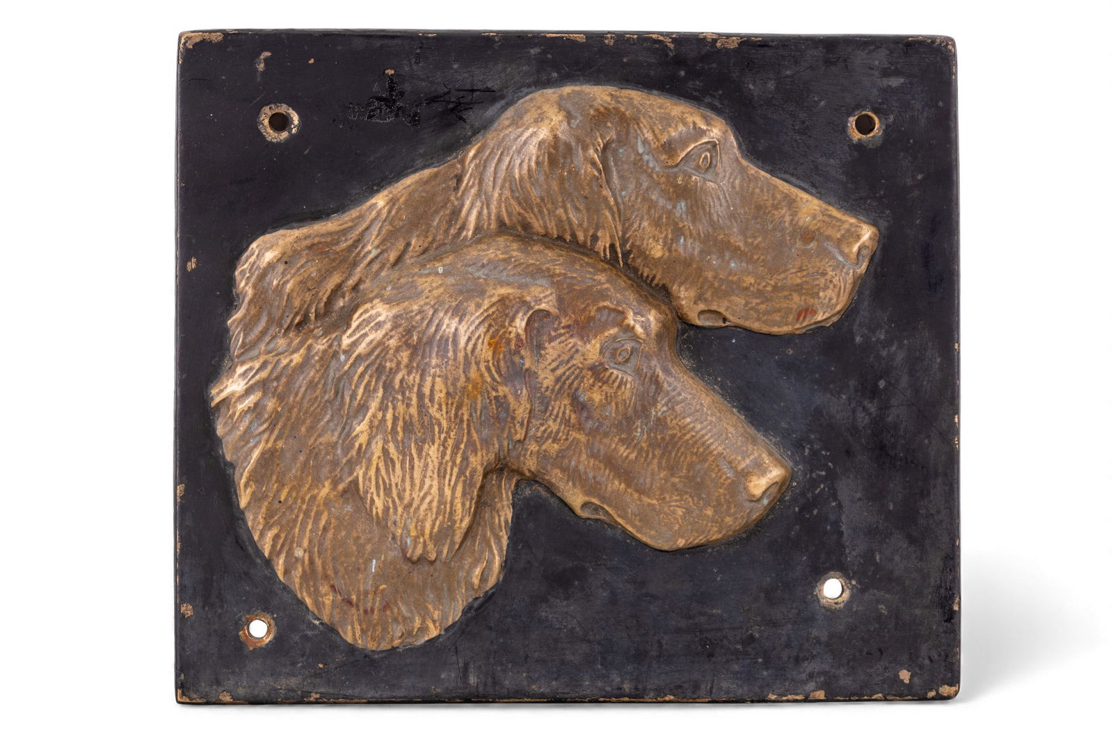 Bronze Hunting Dog Relief Wall Plaque (1 of 4)