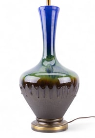 MCM Drip Glaze Ceramic Table Lamp