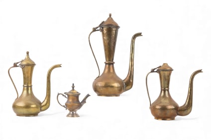 Persian/Turkish Brass Dallah Coffee Pots