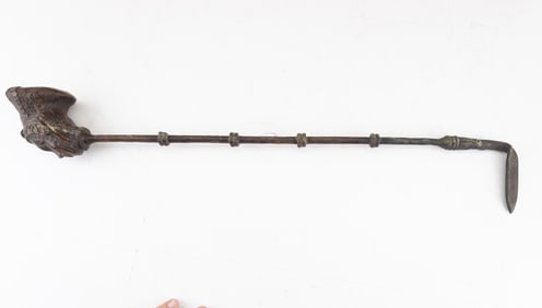 Bronze African Ceremonial Staff