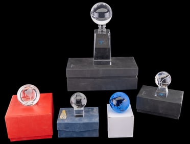 Crystal Globe Paperweights
