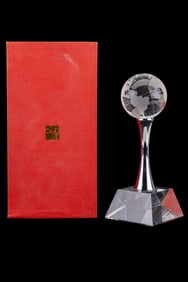CIP Crystal Globe Statuette