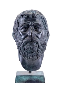 Bronze Bust of a Bearded Man