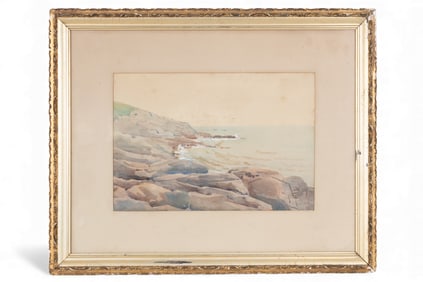 Vintage Framed Watercolor