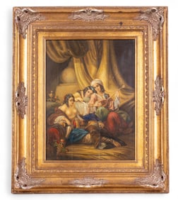 N. Bingham (20th C) Painted Porcelain Plaque