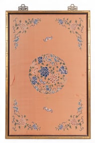 Antique Framed Chinese Textile