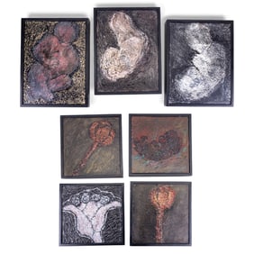 Carol Galligan (Am, 20th C) Acrylic on Board (7)