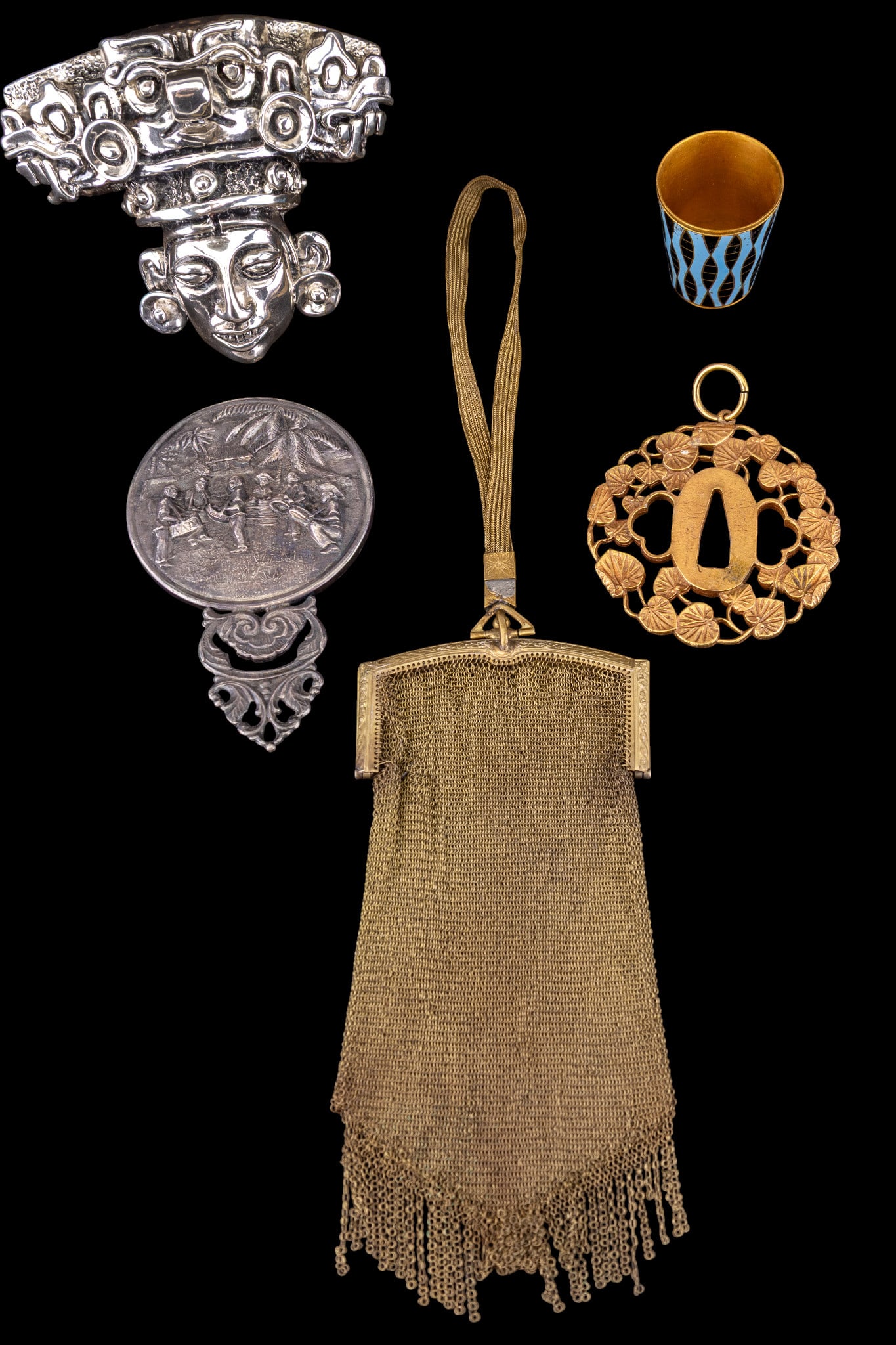 999 Mexican Silver Deity, Tsuba Replica, and More (1 of 14)