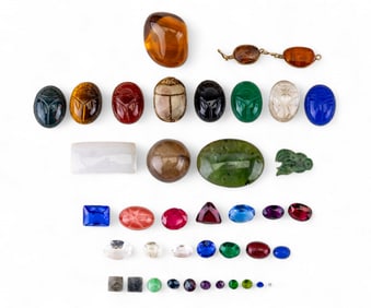 Cut Natural and Rhinestone Jewelry Craft