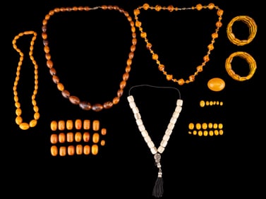 Genuine and Faux Amber Jewelry