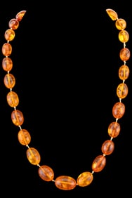 Amber Beaded Necklace