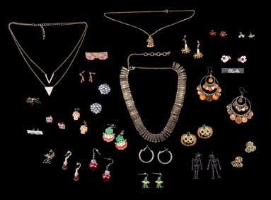 Holiday Earrings Costume Jewelry