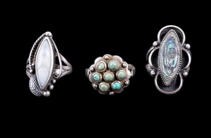 Vintage Sterling Rings (3)