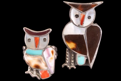 Vintage Native American Owl Jewelry