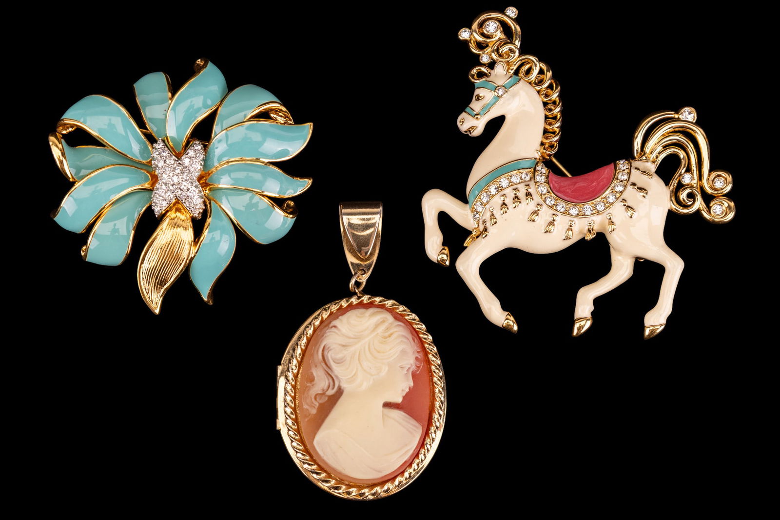 Bob Mackie and K.J.L. Brooches (1 of 9)