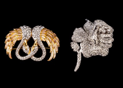 Nolan Miller Pave Brooches