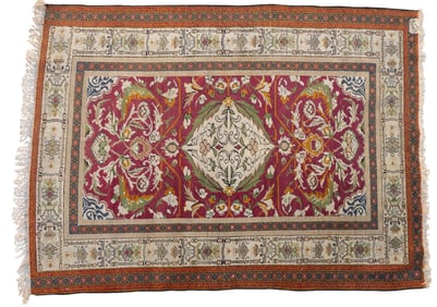 Antique Turkish Herkee Signed Rug