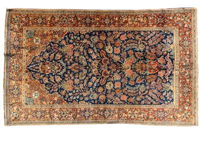 Antique Kashan Prayer Rug