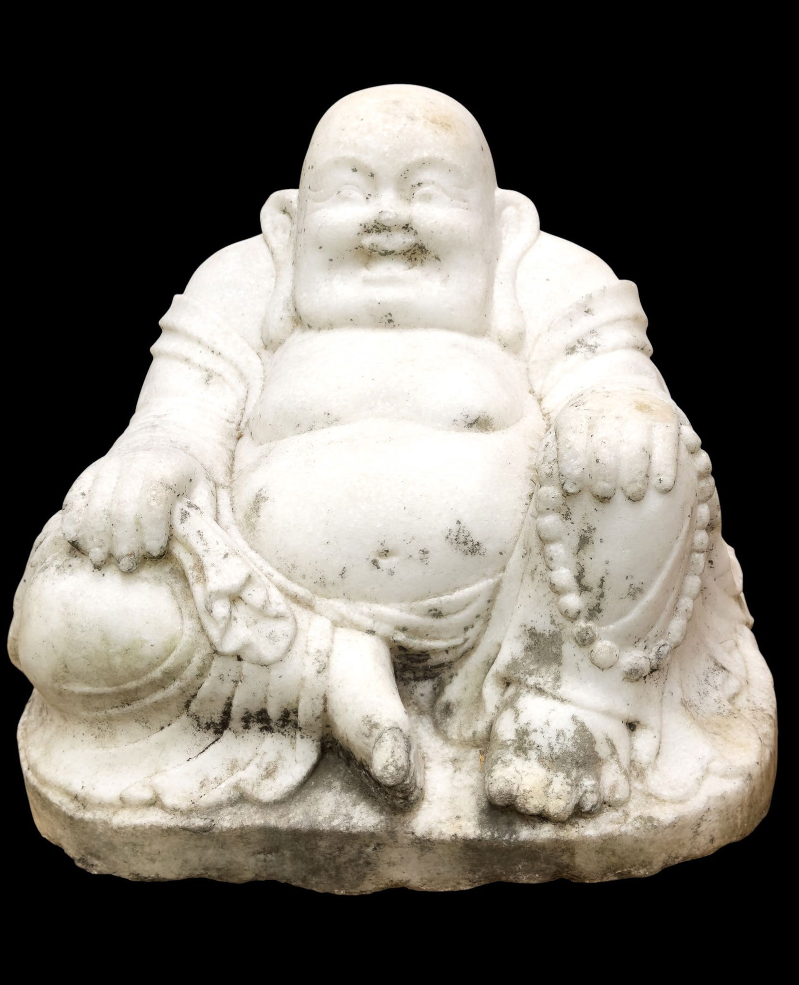 Marble / Granite Buddha Statue ~130 lbs (1 of 8)