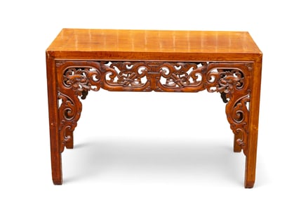 Highly Carved Chinese Altar Table